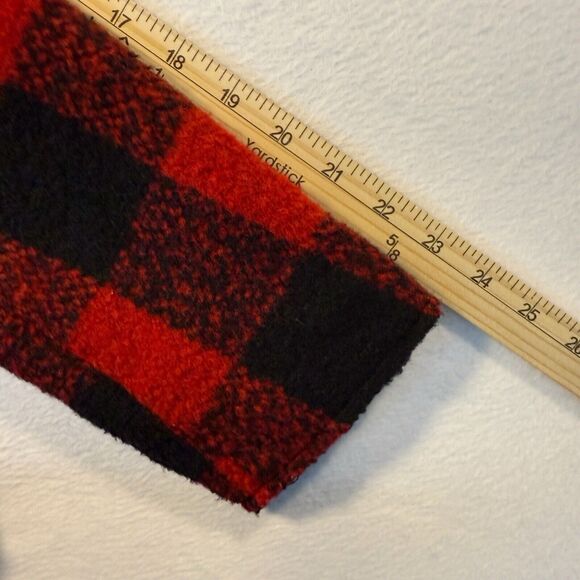 REWIND WOMEN'S RED BUFFALO PLAID JACKET SIZE Small Long Sleeves Pockets - Picture 15 of 16